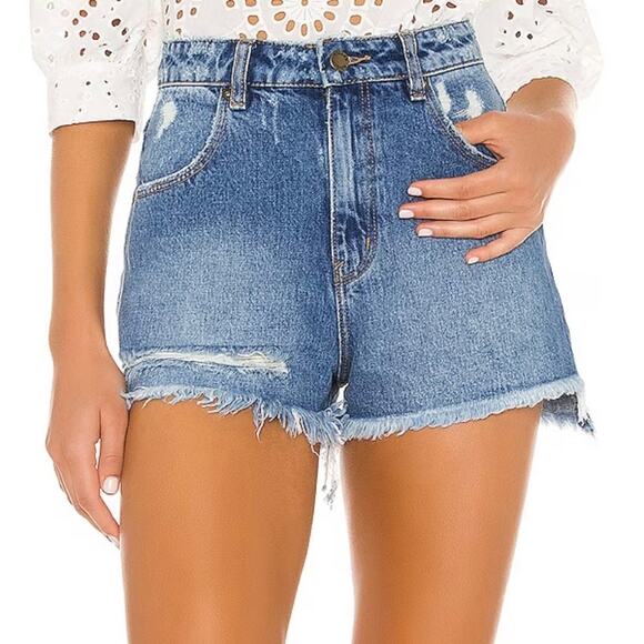 ROLLA'S High Rise Duster Jean Shorts Ashley Blue 31 - Picture 1 of 10
